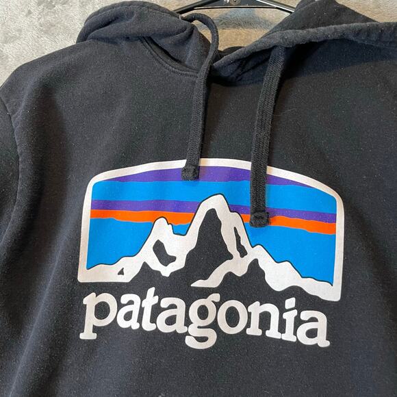 Patagonia Black Fitz Roy Horizons Uprisal Hoodie Size XS‎ - Picture 7 of 7